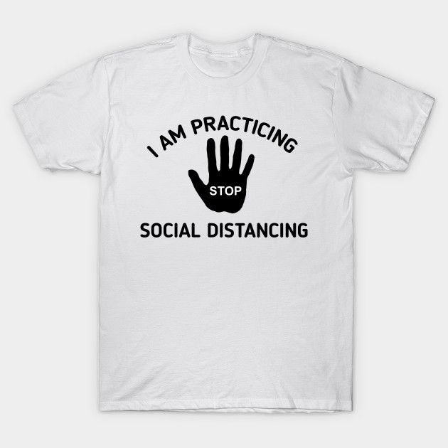 Social distancing Front and  back print by CreativeLimes